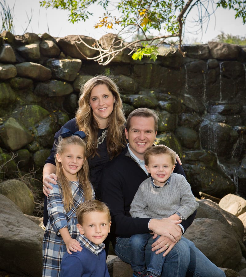 Studio Reverie family portrait displayed as heirloom wall art